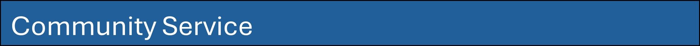 25 Community Service